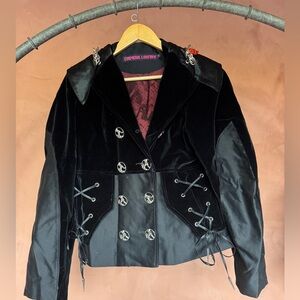 Chopova Lowena Black velvet jacket